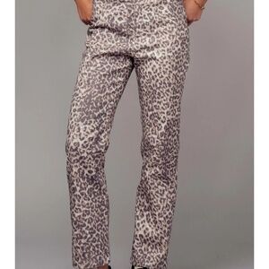 Straight Leg Leopard Jean